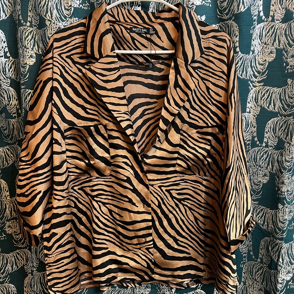 Animal print blouse